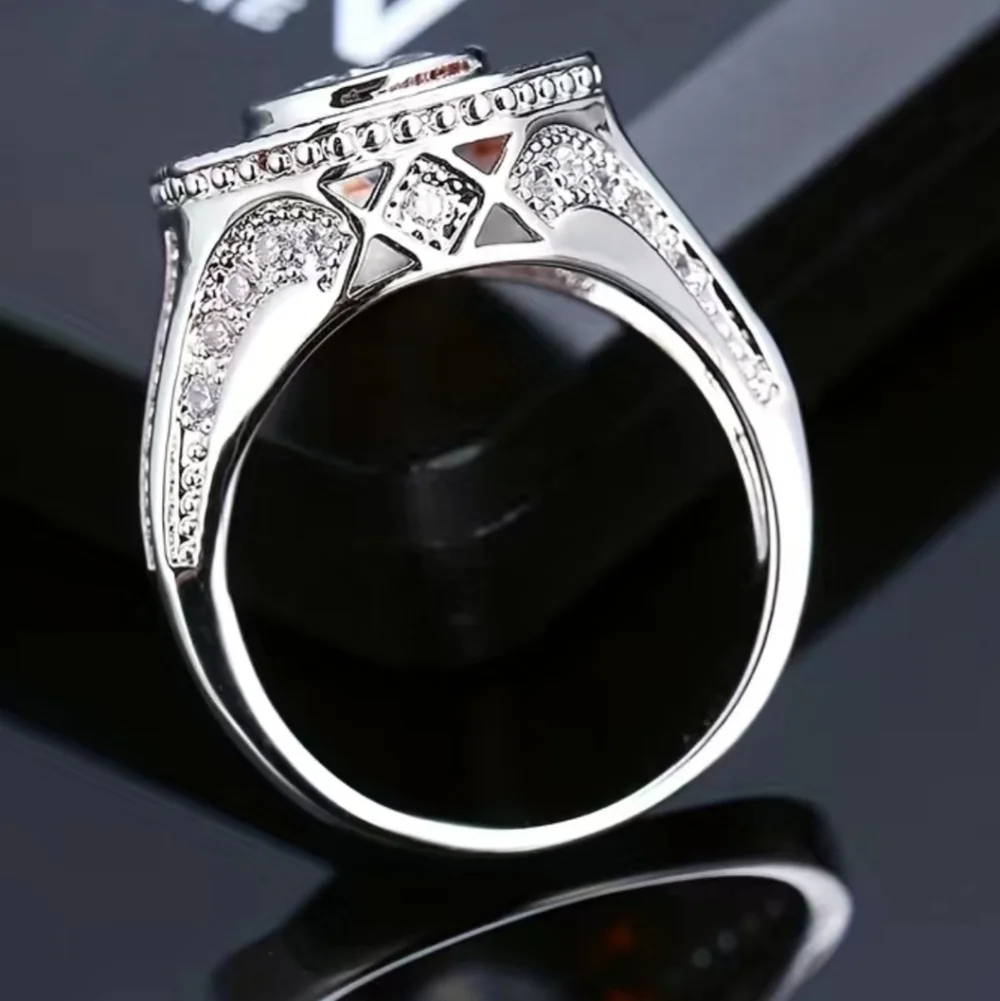 New stunning women's floral purple ring